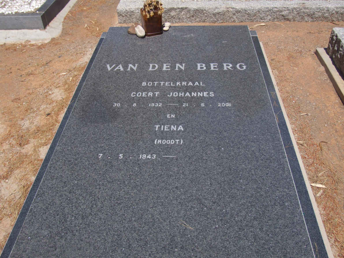 BERG Coert Johannes, van den 1932-2001 &amp; Tiena ROODT 1943-