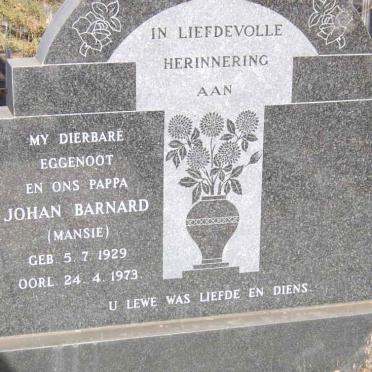 BARNARD Johan 1929-1973