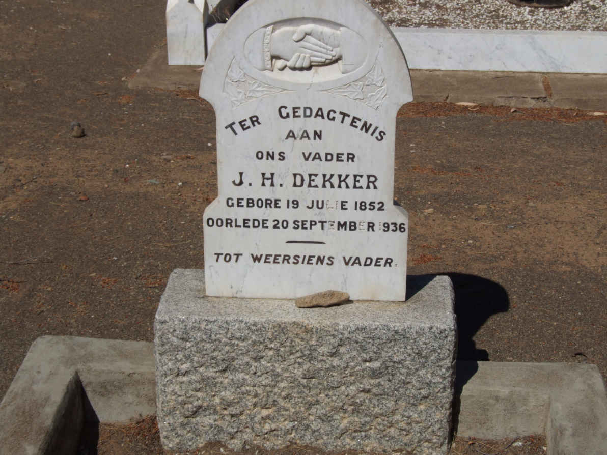DEKKER J.H. 1852-1936