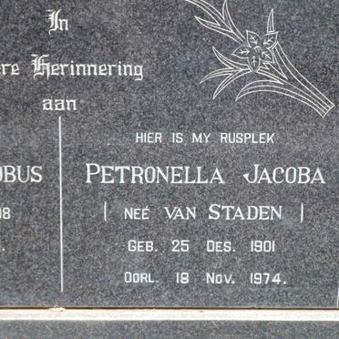 GOUSSARD Petronella Jacoba nee VAN STADEN 1901-1974