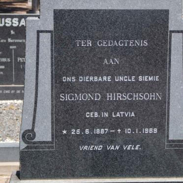 HIRSCHSOHN Sigmond 1887-1969