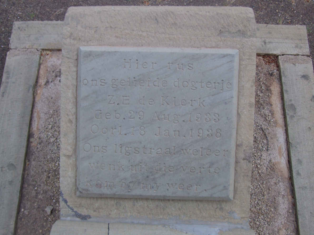 KLERK Z.E., de 1933-1938