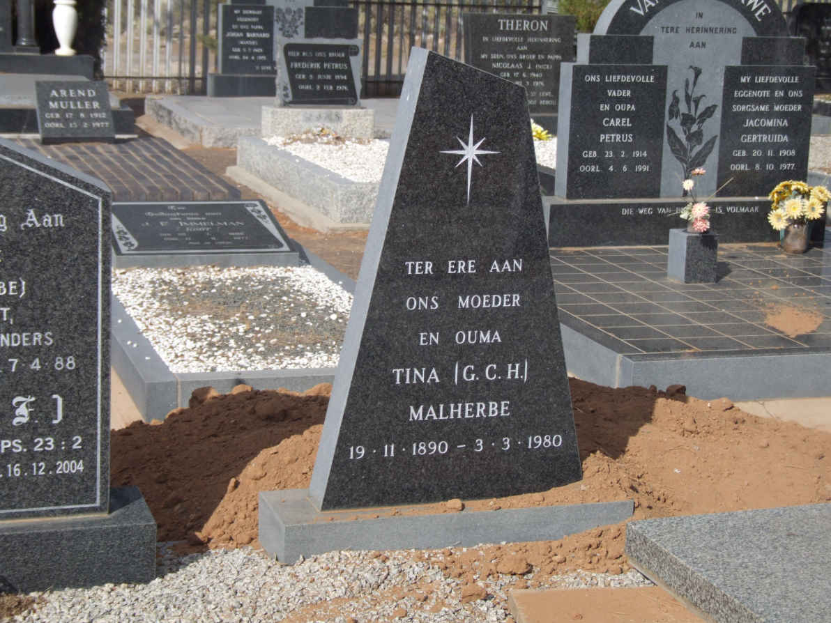 MALHERBE G.C.H. 1890-1980