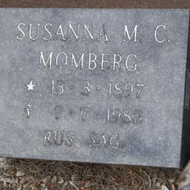 MOMBERG Susanna M.C. 1897-1982