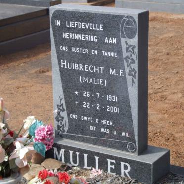 MULLER Huibrecht M.F. 1931-2001