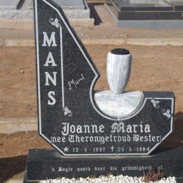 MANS Joanne Maria nee THERON voorheen BESTER 1937-1984