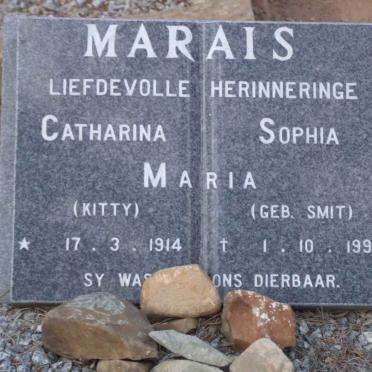 MARAIS Catharina Sophia Maria nee SMIT 1914-1999