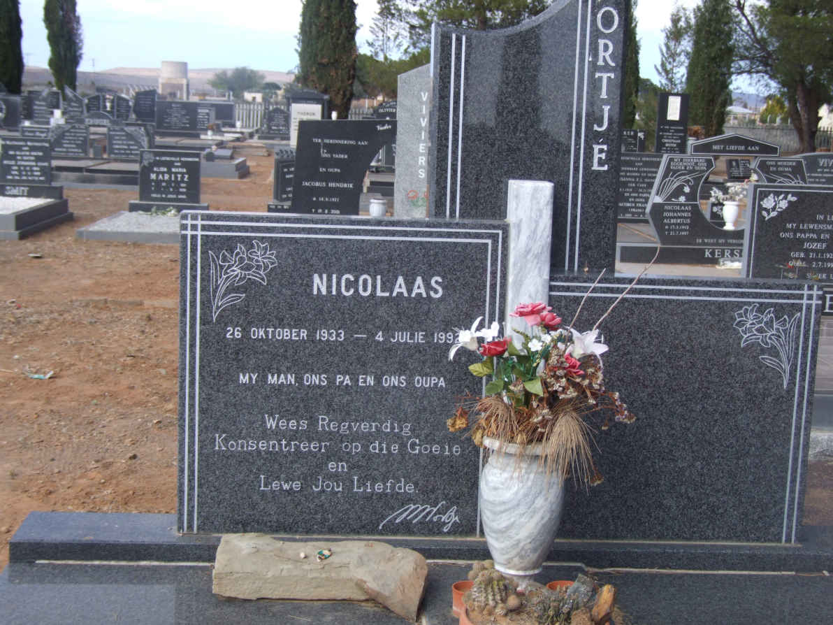 NORTJÉ Nicolaas 1933-1992