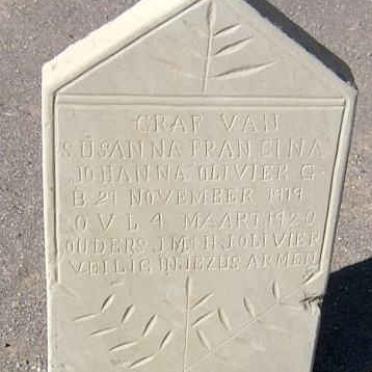 OLIVIER Susanna Francina Johanna 1919-1920