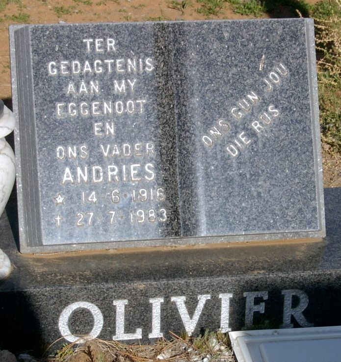 OLIVIER Andries 1916-1983