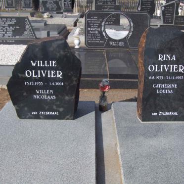OLIVIER Willem Nicolaas 1933-2004 &amp; Catherine Louisa 1935-1997