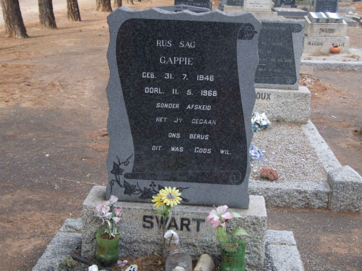 SWART Gappie 1946-1968