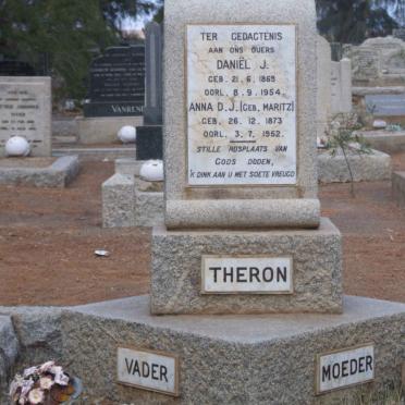 THERON Daniel J. 1869-1954 &amp; Anna D.J. MARITZ 1873-1952