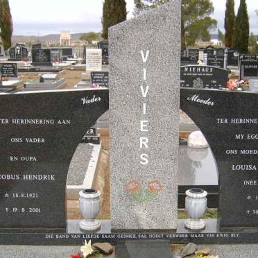 VIVIERS Jacobus Hendrik 1921-2001 &amp; Louisa Helena J. VIVIERS 1927-1996
