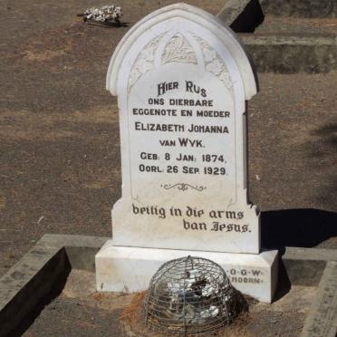 WYK Elizabeth Johanna, van 1874-1929