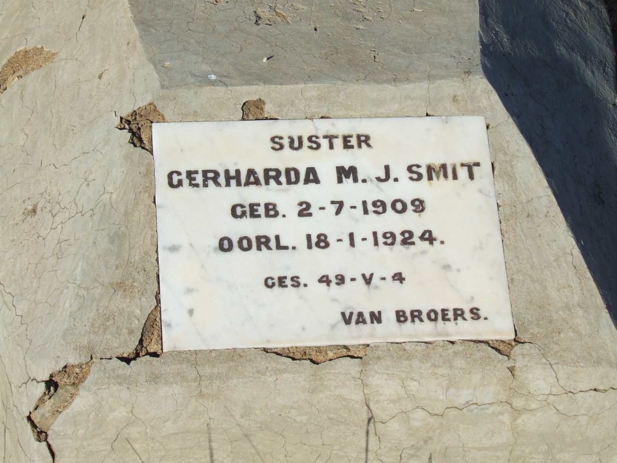 SMIT Gerharda M.J. 1909-1924