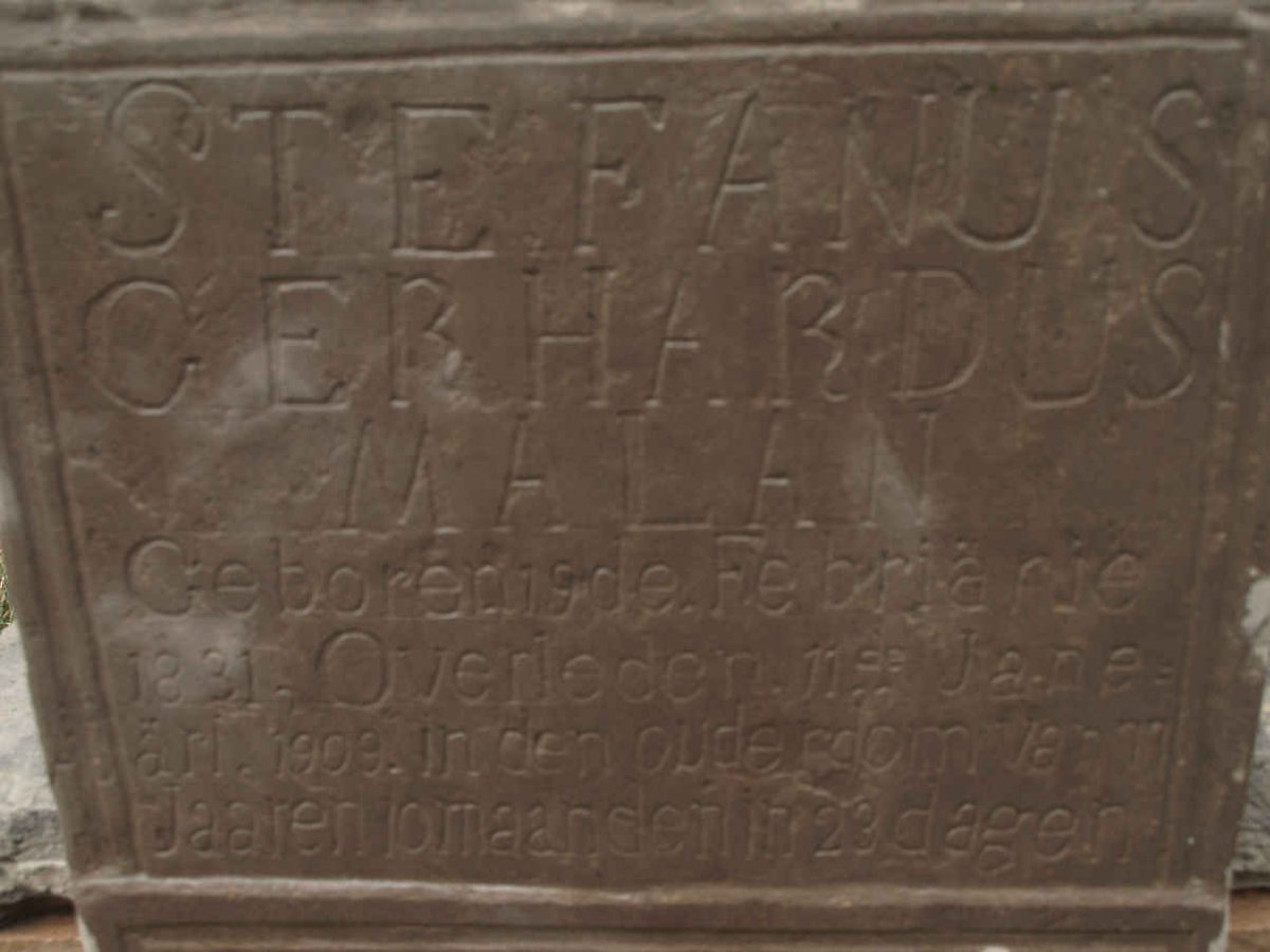 MALAN Stefanus Gerhardus 1831-1909