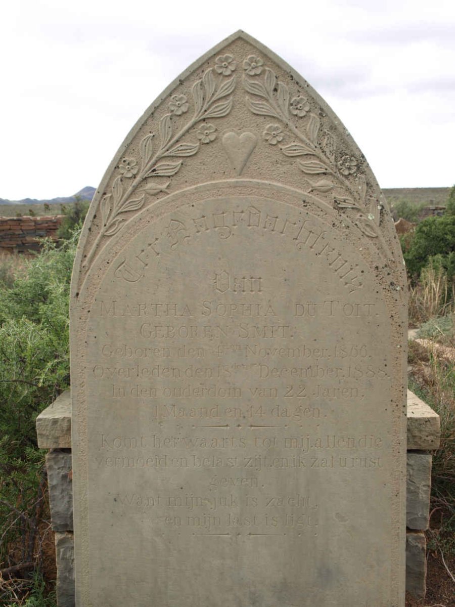 TOIT Martha Sophia, du nee SMIT 1866-1888