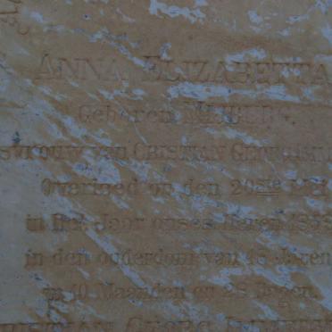 IMMELMAN Christian Georg -1866 &amp; Anna Elizabetta MIJBURG -1858