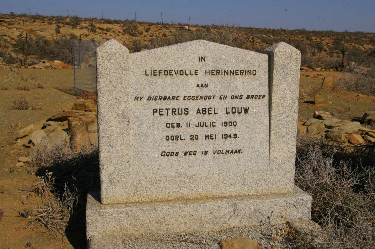 LOUW Petrus Abel 1900-1949