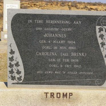 TROMP Johannes 1904-1960 &amp; Carolina BRINK 1909-1962