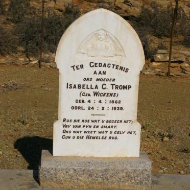 TROMP Johannes 1847-1934 &amp; Isabella C. WICKENS 1862-1939 