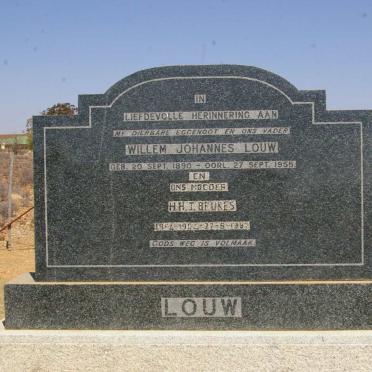LOUW Willem Johannes 1890-1955 &amp; H.H.J. BEUKES 190?-1997