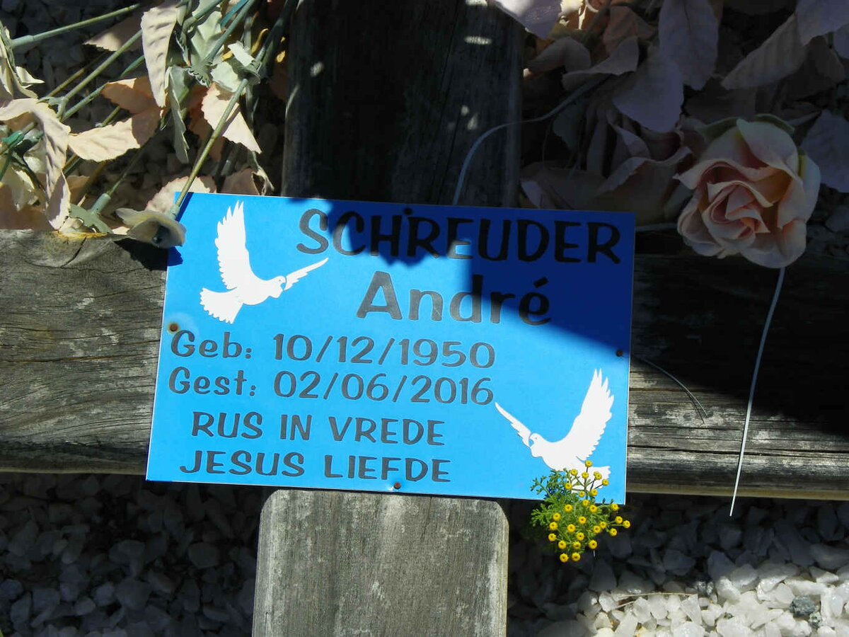 SCHREUDER Andre 1950-2016