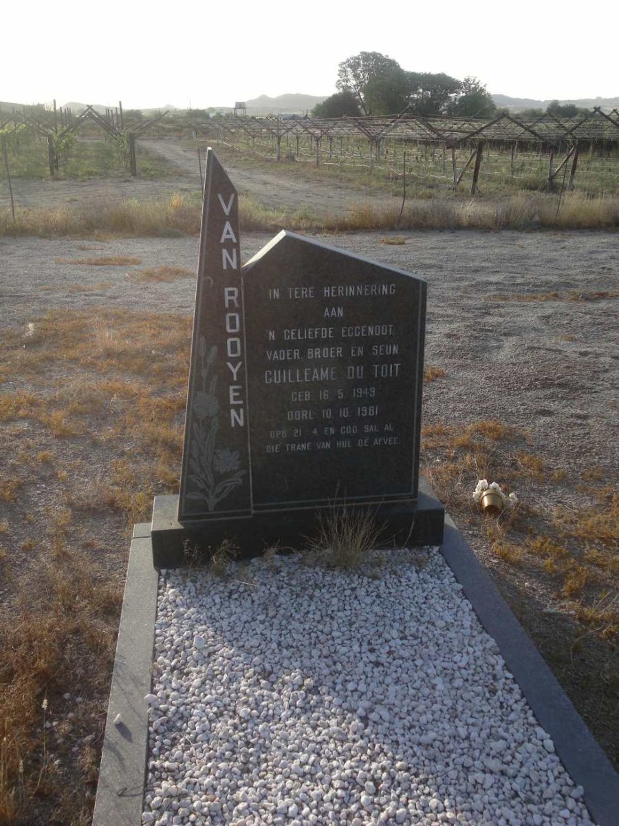 ROOYEN Guilleame du Toit, van 1949-1981