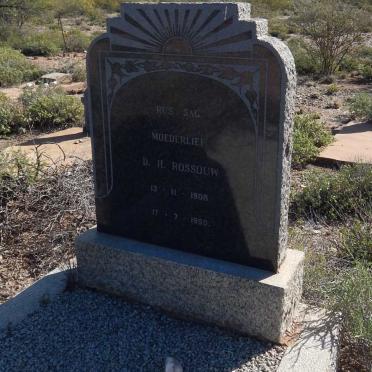 ROSSOUW D.H. 1908-1950