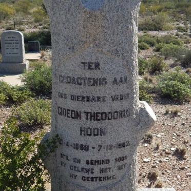 HOON Gideon Theodorus 1869-19?2 &amp; G.M. CLOETE 1875-1942