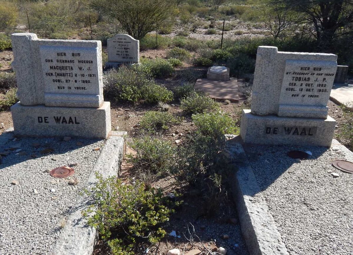 WAAL Tobias J.P., de 1882-1955 &amp; Maghrieta W.J. MARITZ 1871-1960