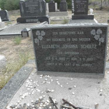 SCHOLTZ Elizabeth Johanna nee OPPERMAN 1880-1955