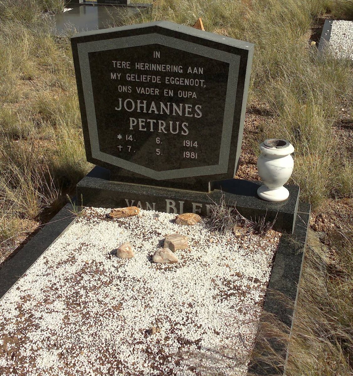 BLERK Johannes Petrus, van 1914-1981