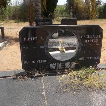 WIESE Pieter R. 1920- &amp; Cecilia J.H. MARITZ 1924-1987