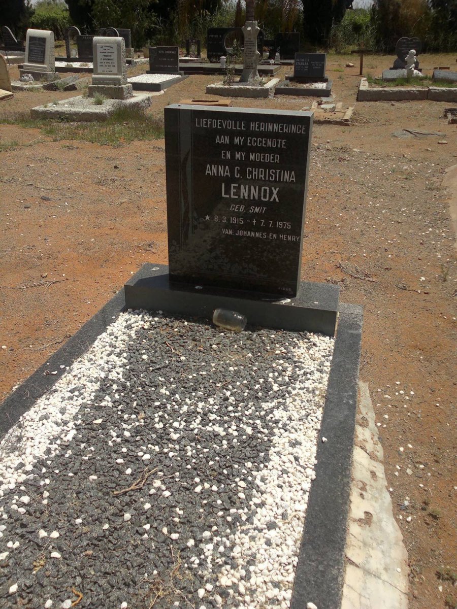 LENNOX Anna Christina 1915-1975