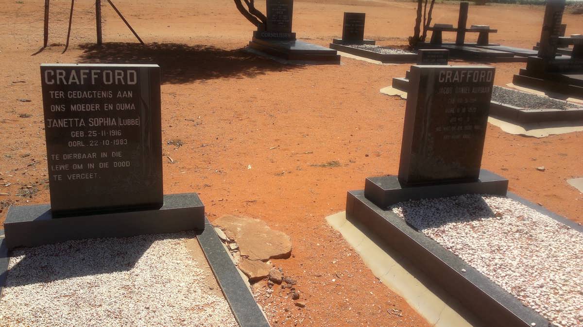 CRAFFORD &amp; Janetta Sophia LUBBE 1916-1983