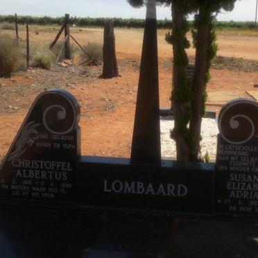 LOMBAARD Christoffel Albertus 1918-1996 &amp; Susanna Elizabeth Adriana 1920-1985