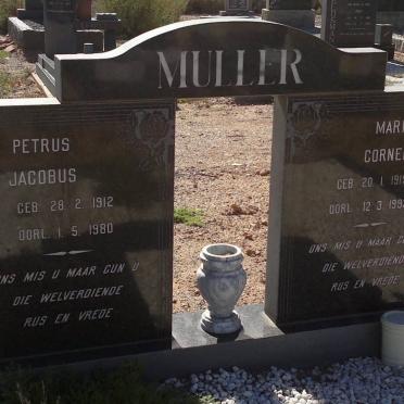 MULLER Petrus Jacobus 1912-1980 &amp; Maria Cornelia 1919-1993
