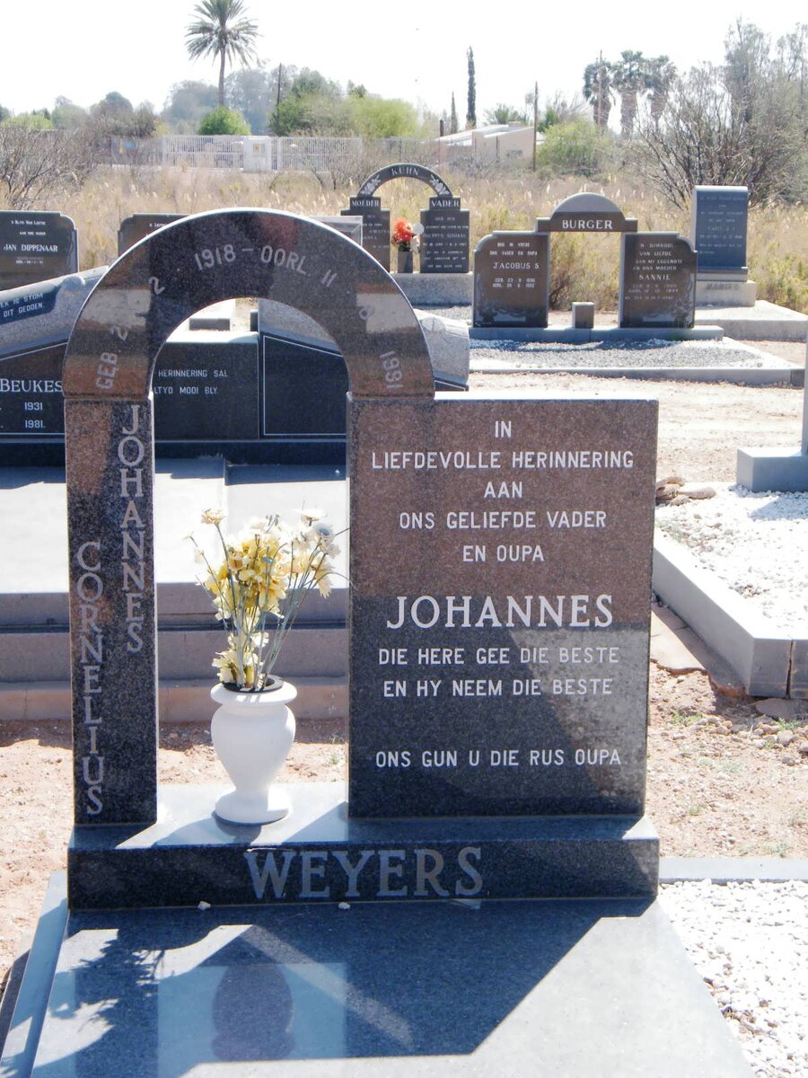 WEYERS Johannes Cornelius 1918-1991