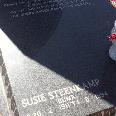 STEENKAMP Danie 1972-1994 :: STEENKAMP Susie 1911-1994