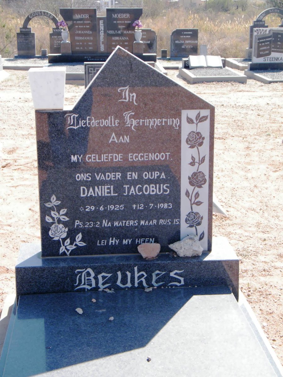 BEUKES Daniël Jacobus 1925-1983