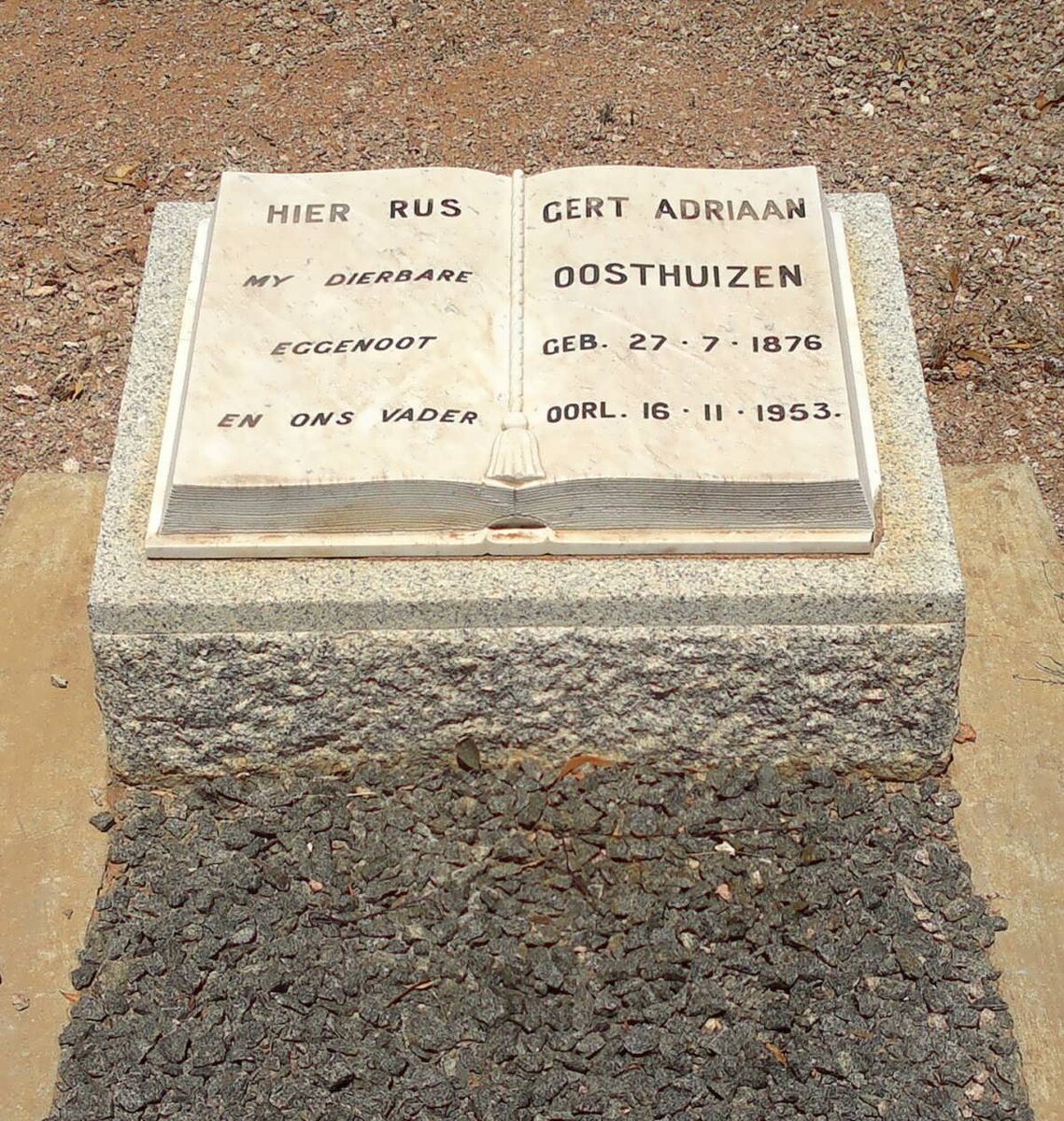 OOSTHUIZEN Gert Adriaan 1876-1953