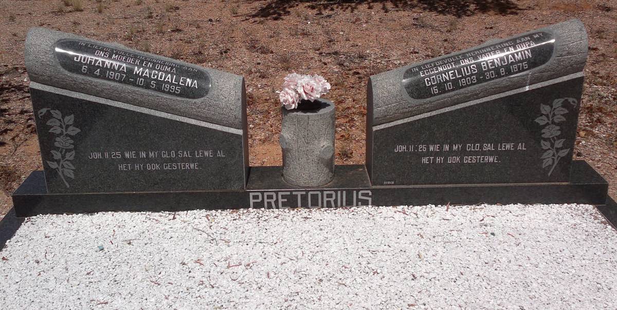 PRETORIUS Cornelius Benjamin 1903-1975 &amp; Johanna Magdalena 1907-1995