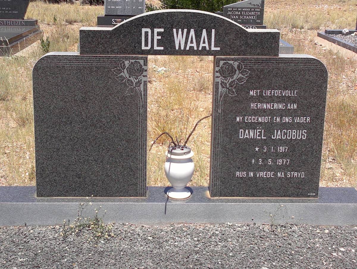 WAAL Daniël Jacobus, de 1917-1977