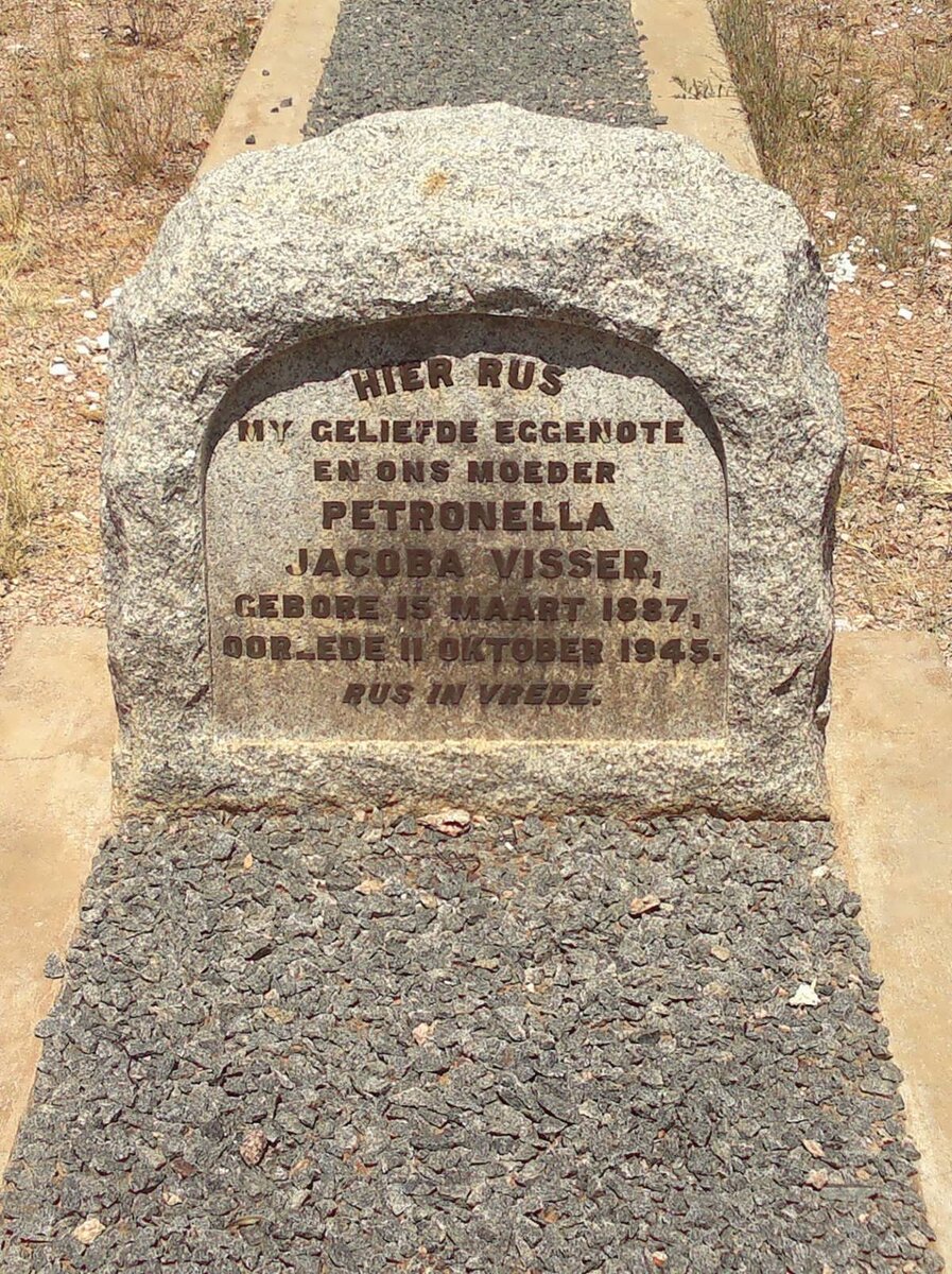 VISSER Petronella Jacoba 1887-1945