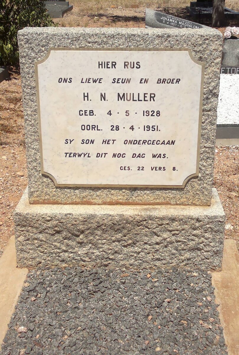 MULLER H.N. 1928-1951