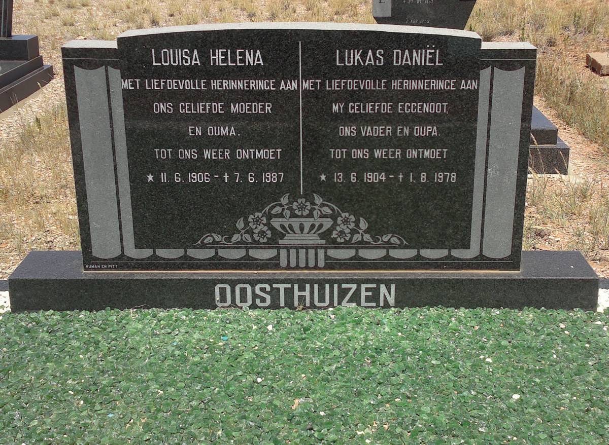 OOSTHUIZEN Lukas Daniël 1904-1978 &amp; Louisa Helena 1906-1987