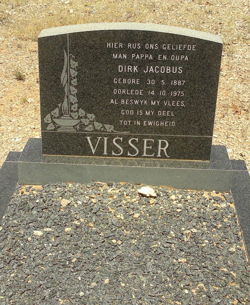 VISSER Dirk Jacobus 1887-1975