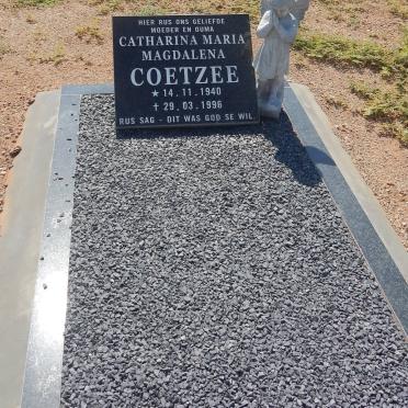 COETZEE Catharina Maria Magdalena 1940-1996
